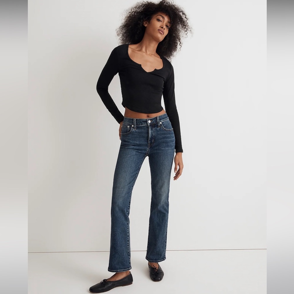 Madewell Kick Out Crop Jeans in Arlen Wash